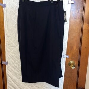 Christian Dior Vintage Midi Navy Skirt
